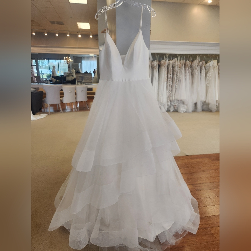 9705 - Allure Bridals -Elegant Ivory Layered Wedding Dress